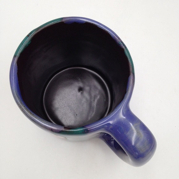 Mara Mexico Tan Pink Cat and Tan Dog Coffee Mug Hand Painted Handmade Folk Art - Picture 5 of 7